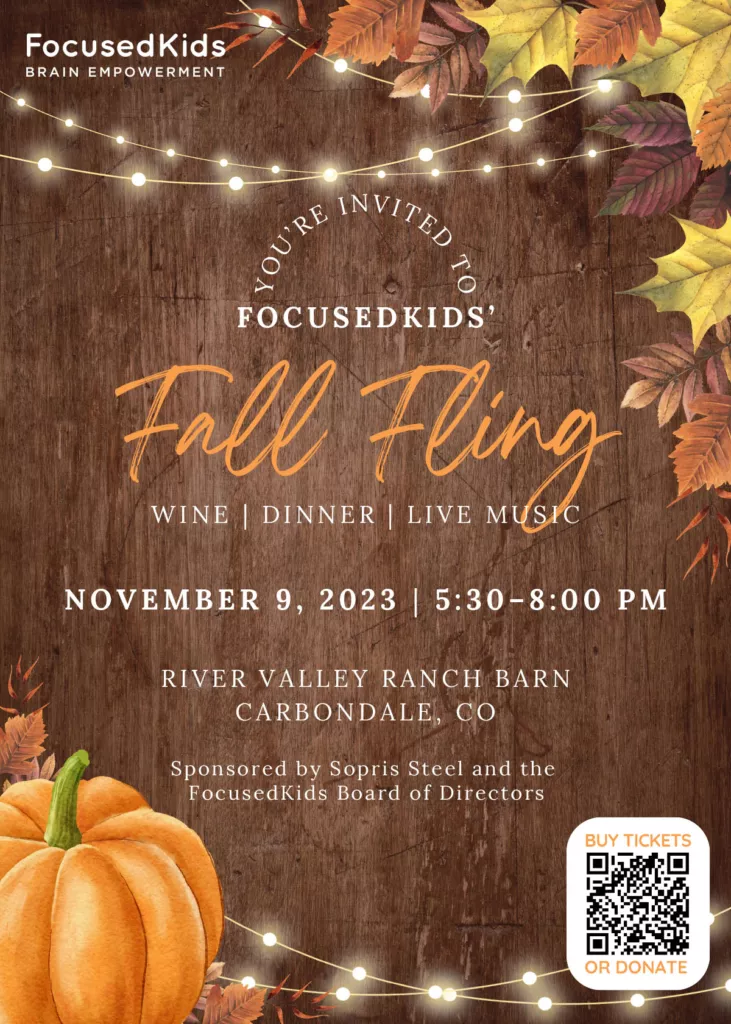 Invitation to FocusedKids' Fall Fling
